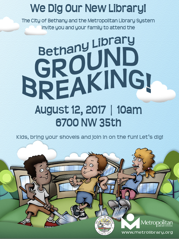 Bethany Library Groundbreaking! Metropolitan Library System